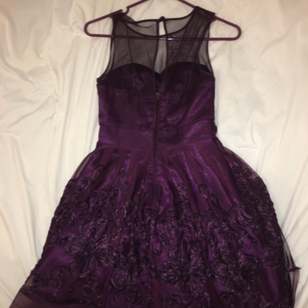 Plum Prom Dress - Picture 3 of 6